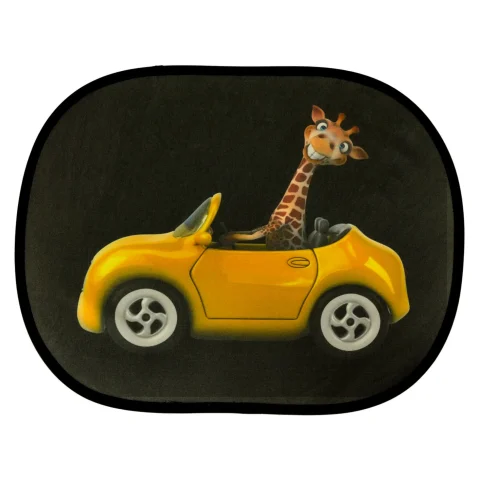 Kurtyna statyczna przeciwsłoneczna osłona okna samochodu żyrafa zestaw 2 szt.